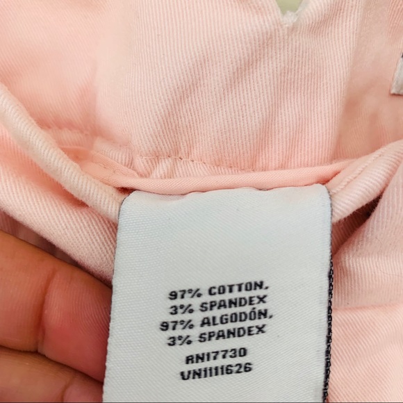 Plus size Pale blush high rise ankle chino pant - Picture 6 of 8